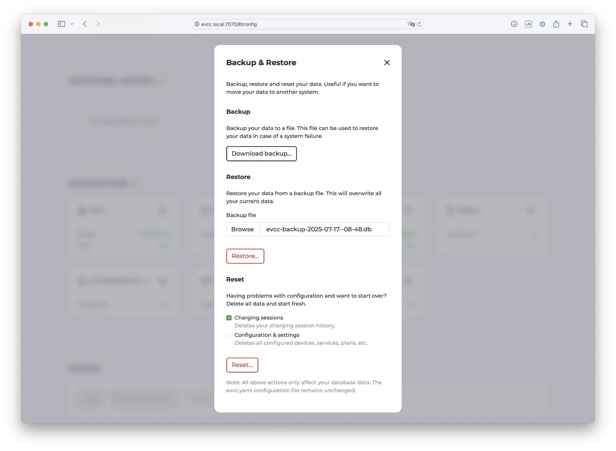 Backup & Restore