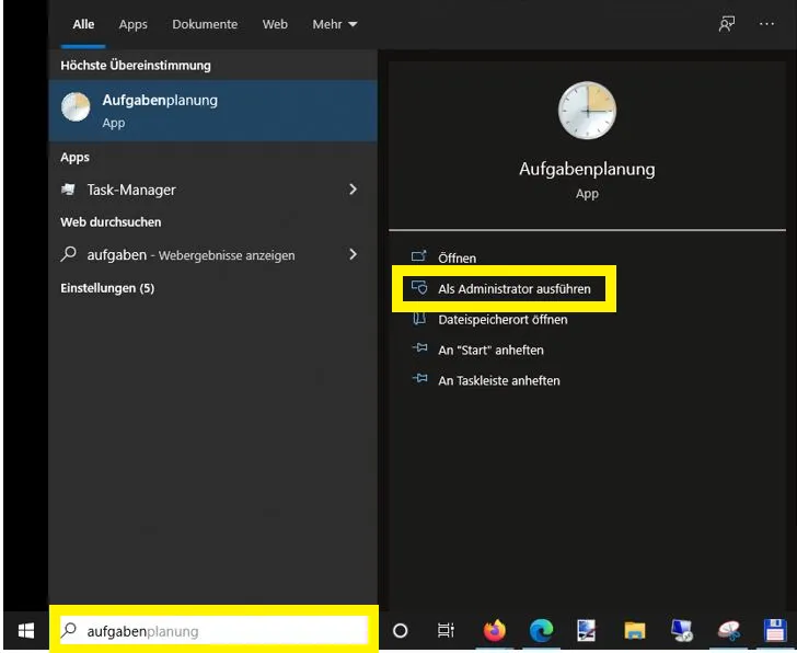 Windows 10 Task Scheduler