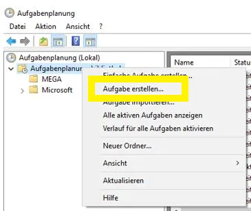 New Task window