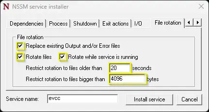 File rotation